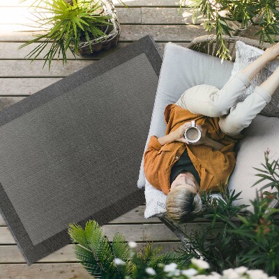 Vinylový koberec Vintage boho štýl sivý rám