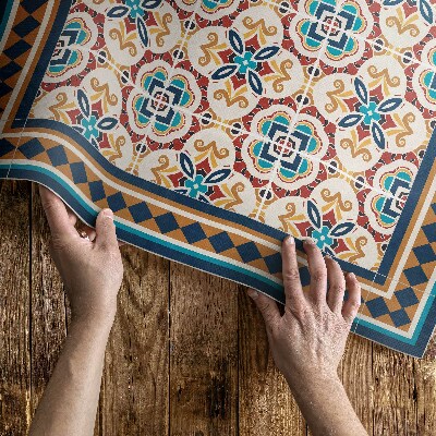 Vinylový koberec Moderná mozaika s geometrickými tvarmi