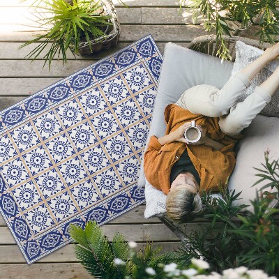 Vinylový koberec Dekoratívna mozaika s gréckou geometrickou väzbou