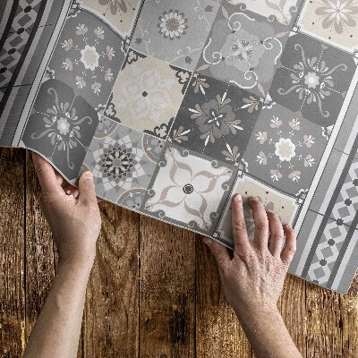 Vinylový koberec Vzorované mozaikové obkladačky Španielska vzorovaná mozaiková mozaika
