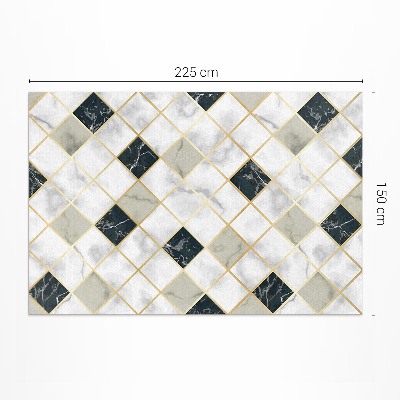 Vinylový koberec Jemná mozaika s geometrickými hviezdičkami