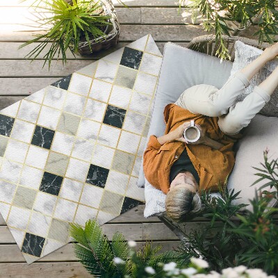 Vinylový koberec Jemná mozaika s geometrickými hviezdičkami