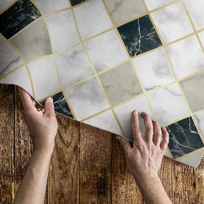 Vinylový koberec Jemná mozaika s geometrickými hviezdičkami
