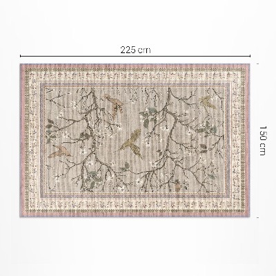 Vinylový koberec Vintage kvetinový vzor kvetinový ornament