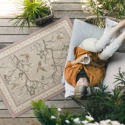 Vinylový koberec Vintage kvetinový vzor kvetinový ornament