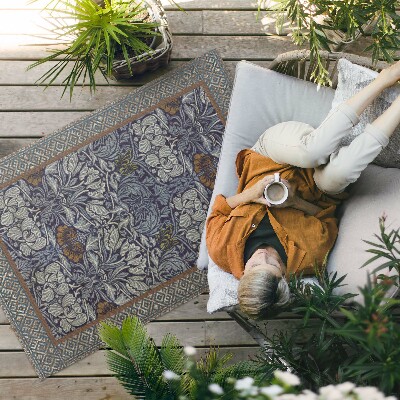 Vinylový koberec William Morris kvetinová záhrada