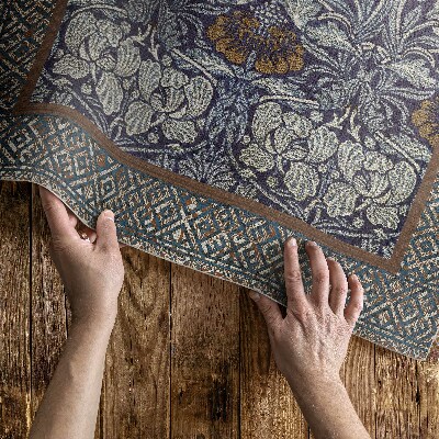 Vinylový koberec William Morris kvetinová záhrada