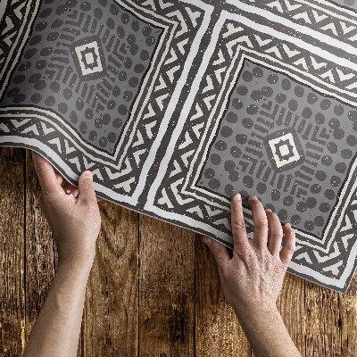 Vinylový koberec Elegantný vzor kamenná cesta Svetlé drevené podlahové panely