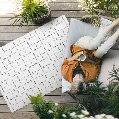 Vinylový koberec Krásne kvety rastlín v ornamentálnom štýle