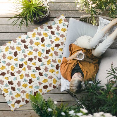 Vinylový koberec Boho dizajn s lineárnymi listami