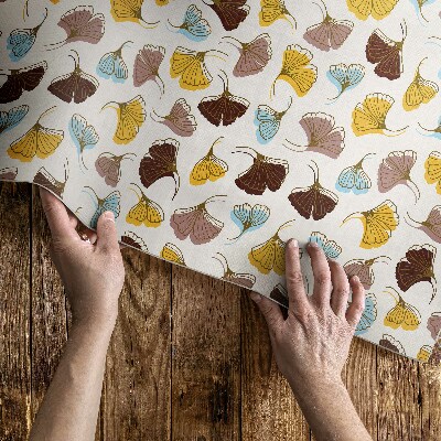 Vinylový koberec Boho dizajn s lineárnymi listami