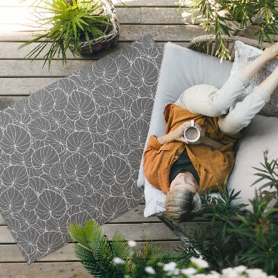 Vinylový koberec Malé kvety na boho látke