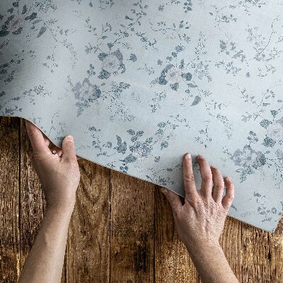Vinylový koberec Minimalistický vzor boho lístia Jemné subtílne boho listy