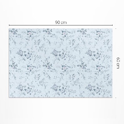 Vinylový koberec Minimalistický vzor boho lístia Jemné subtílne boho listy