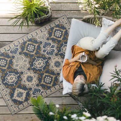 Vinylový koberec Indický vzor v abstraktnom boho pléde