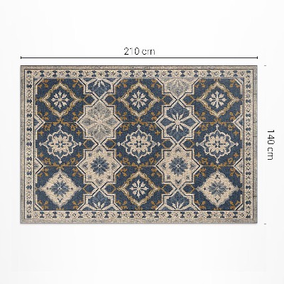 Vinylový koberec Indický vzor v abstraktnom boho pléde