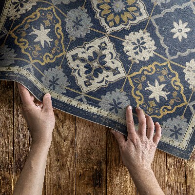 Vinylový koberec Indický vzor boho ozdobné pruhy