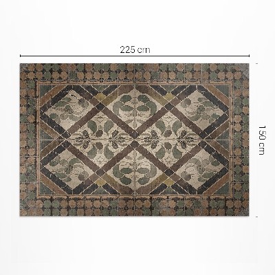 Vinylový koberec Rustikálny geometrický ornament