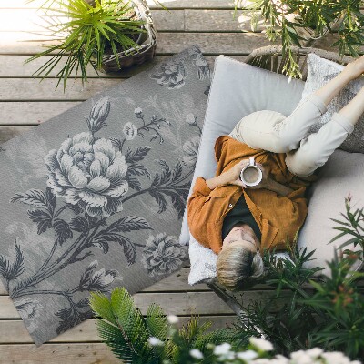 Vinylový koberec Kvety a okvetné lístky v mozaike v retro štýle