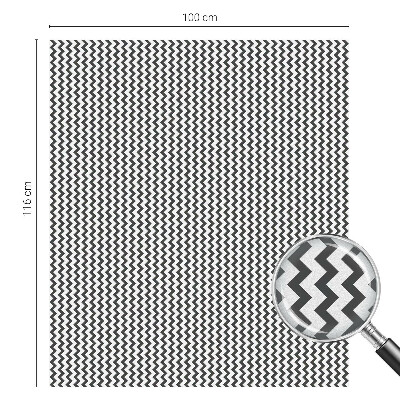 Samolepiaca fólia na sklo vitrážová Cikcakový vzor