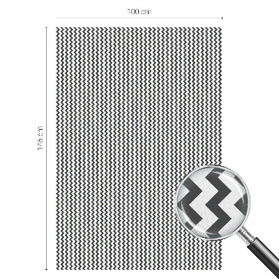 Samolepiaca fólia na sklo vitrážová Cikcakový vzor