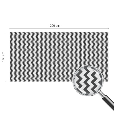 Samolepiaca fólia na sklo vitrážová Cikcakový vzor