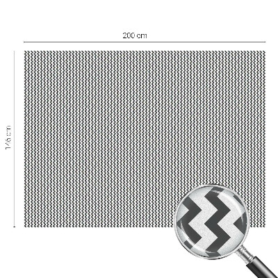 Samolepiaca fólia na sklo vitrážová Cikcakový vzor
