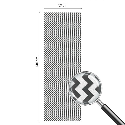 Samolepiaca fólia na sklo vitrážová Cikcakový vzor