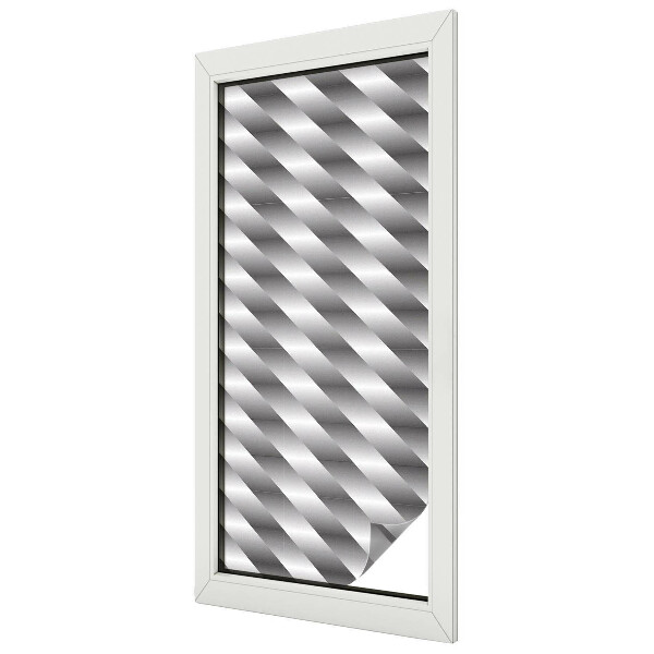 Matná fólia na okno vitráž Geometrické pruhy