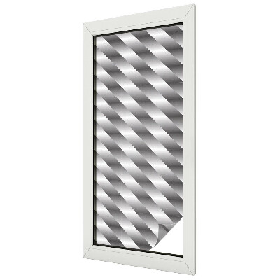 Matná fólia na okno vitráž Geometrické pruhy