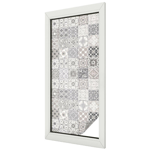 Nepriehľadná fólia na okno Dlaždicové vzory