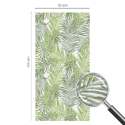 Fólia na sklo na ochranu súkromia Rastlinné vzory