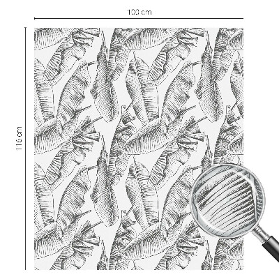 Fólia na sklo na ochranu súkromia Tropické listy