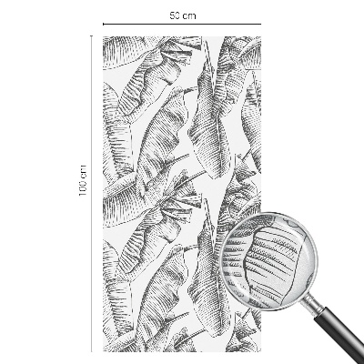 Fólia na sklo na ochranu súkromia Tropické listy