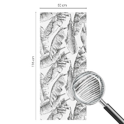 Fólia na sklo na ochranu súkromia Tropické listy