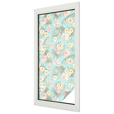 Nepriehľadná fólia na okno Tropický vzor