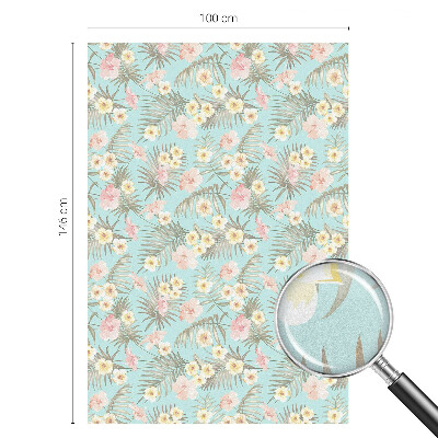 Nepriehľadná fólia na okno Tropický vzor