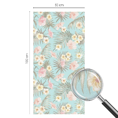 Nepriehľadná fólia na okno Tropický vzor