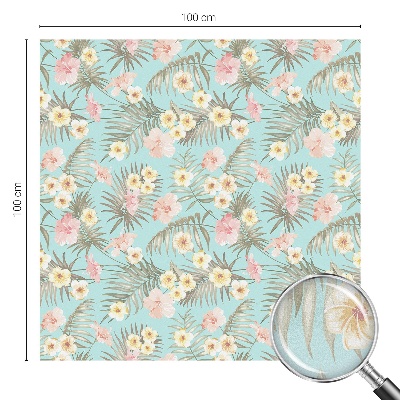 Nepriehľadná fólia na okno Tropický vzor