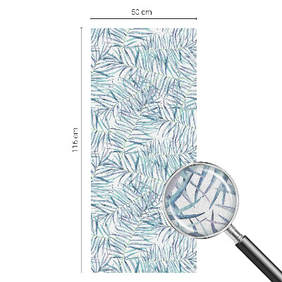 Ochranná fólia na sklo vitráž Botanický vzor