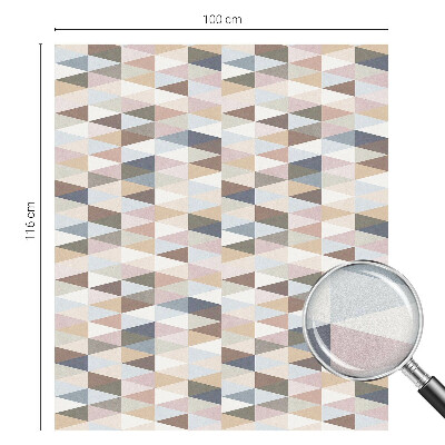 Matná fólia na okno vitráž Pastelová symetria