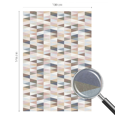 Matná fólia na okno vitráž Pastelová symetria