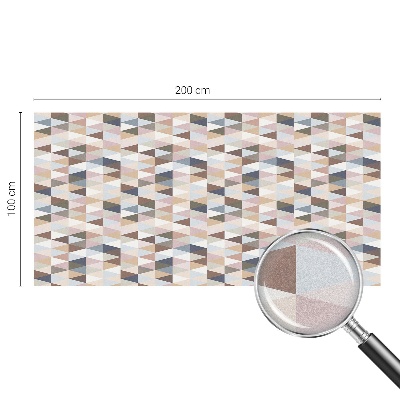 Matná fólia na okno vitráž Pastelová symetria