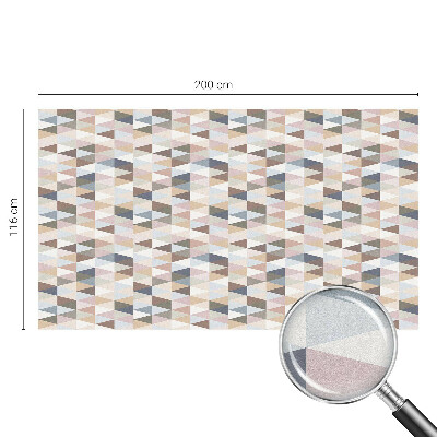 Matná fólia na okno vitráž Pastelová symetria