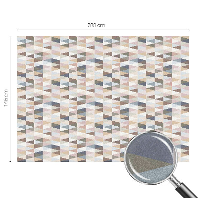 Matná fólia na okno vitráž Pastelová symetria