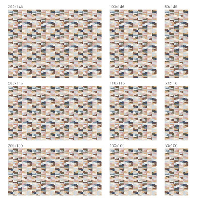 Matná fólia na okno vitráž Pastelová symetria