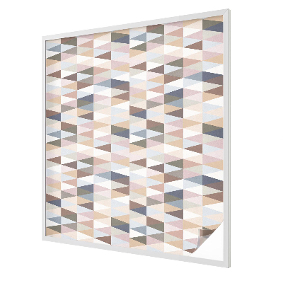 Matná fólia na okno vitráž Pastelová symetria