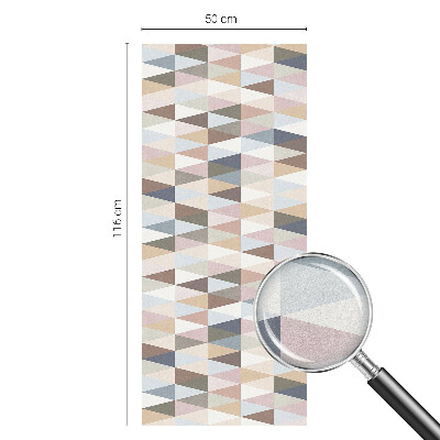 Matná fólia na okno vitráž Pastelová symetria