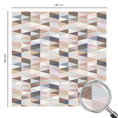 Matná fólia na okno vitráž Pastelová symetria