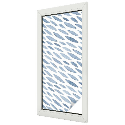 Samolepiaca fólia na sklo vitrážová Modré ťahy